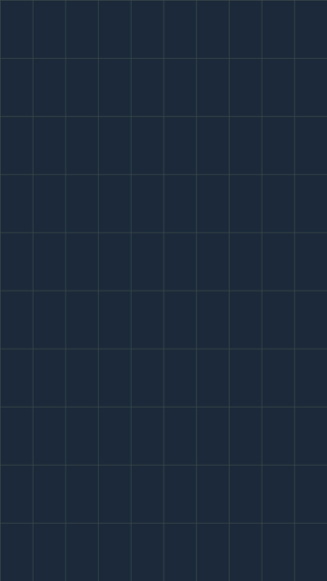 The dark grid frame at 1 s, before the window opens, with nothing drawn on it: only the faint background grid lines on dark blue, no text and no box